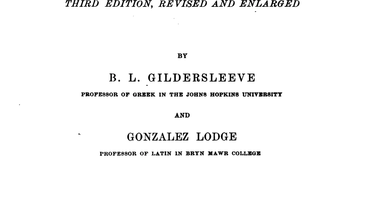 Copertina di una grammatica latina